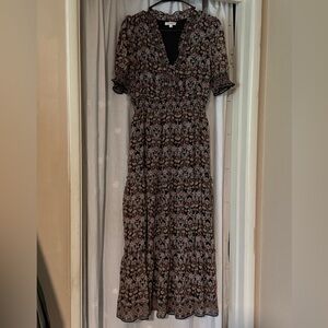 Max Studio Black Floral Maxi Dress